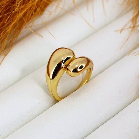 Chic Adjustable Drop Rings in Durable Stainless Steel - Picture 1 of 2